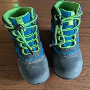 Columbia Kids Blue and Lime Boots